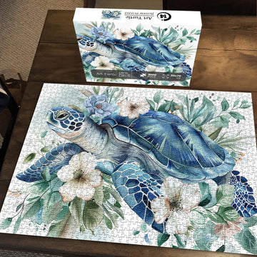 Pezzi di puzzle a puzzle per tartaruga d'arte 1000